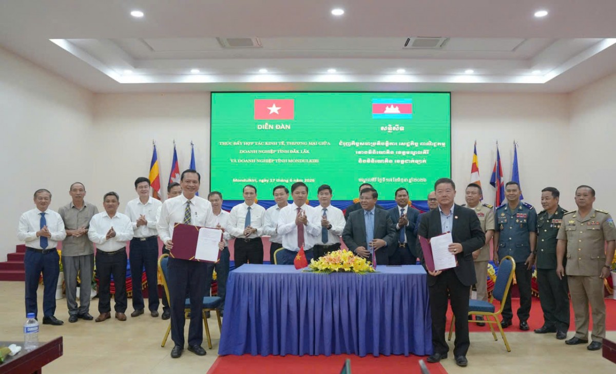Đắk Lắk và Mondulkiri mở rộng hợp tác thương mại, đầu tư vì phát triển bền vững