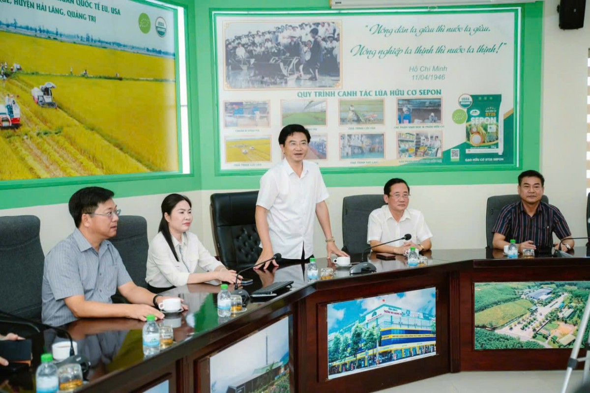 Quảng Trị: Ban Tuyên giáo và Dân vận Tỉnh ủy thăm, làm việc với SEPON GROUP