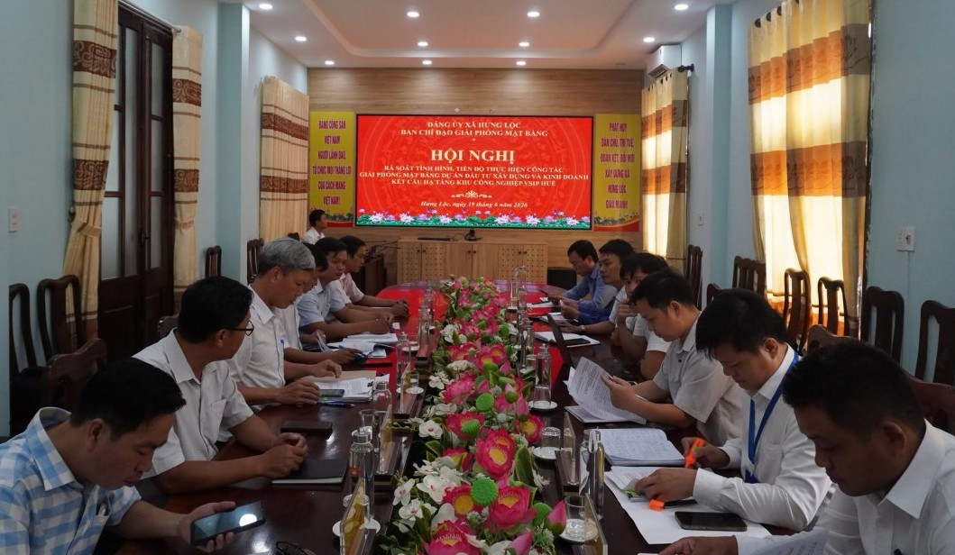 Huế: Xã Hưng Lộc tập trung công tác giải phóng mặt bằng Dự án Khu công nghiệp VSIP Huế