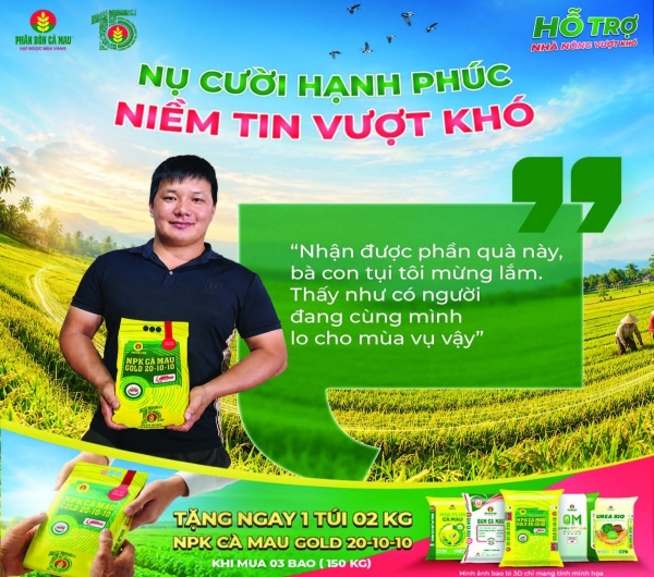 Từ những túi NPK Cà Mau trao tay đến niềm tin được lan tỏa