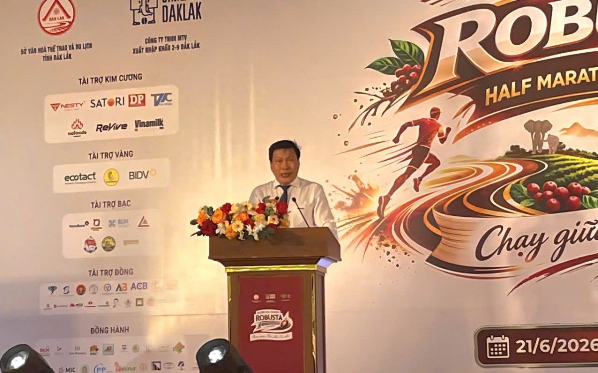 Lan tỏa tinh thần thể thao từ Giải chạy Buôn Ma Thuột Robusta Half Marathon VTV8 2026