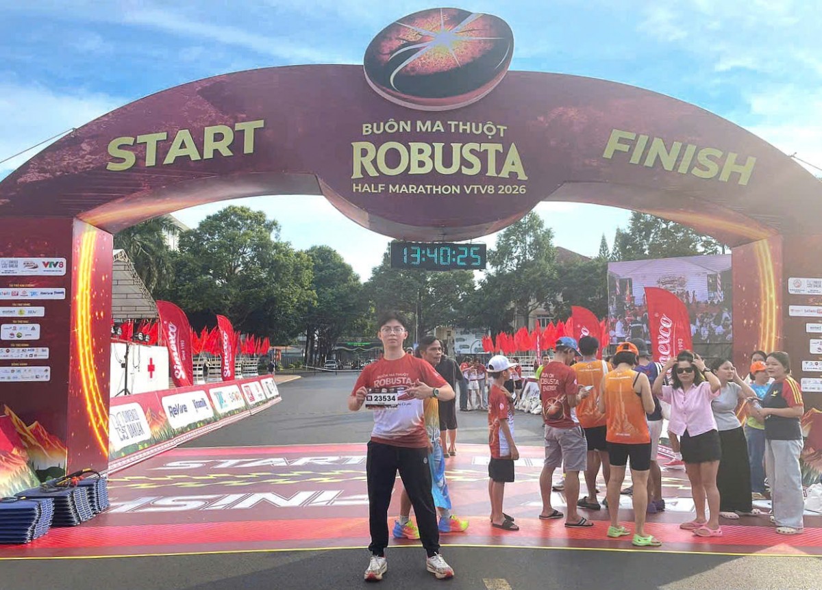 Lan tỏa tinh thần thể thao từ Giải chạy Buôn Ma Thuột Robusta Half Marathon VTV8 2026