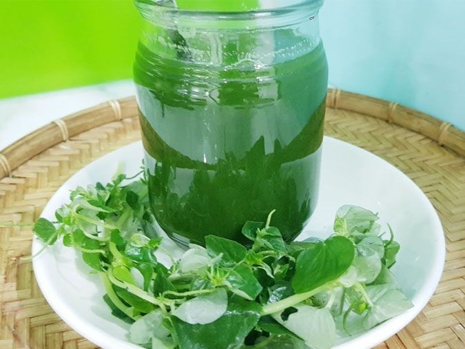Nước ép rau càng cua