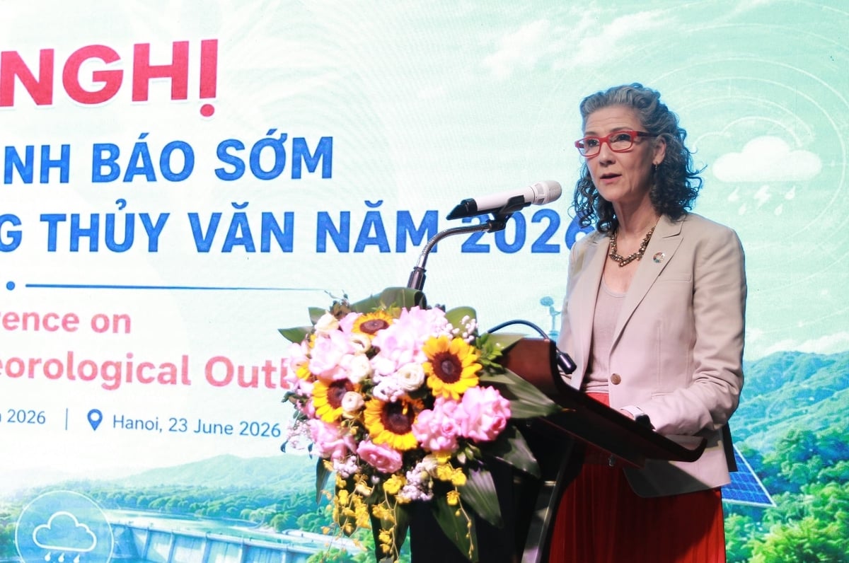 Bà Ramla Khalidi - Trưởng đại diện thường trú UNDP tại Việt Nam phát biểu tại hội nghị. Ảnh: Tiến Đức. Bà Ramla Khalidi - Trưởng đại diện thường trú UNDP tại Việt Nam phát biểu tại hội nghị. Ảnh: Tiến Đức.