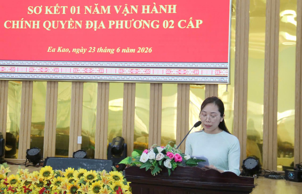 Phường Ea Kao sơ kết một năm vận hành chính quyền hai cấp, đạt nhiều kết quả nổi bật