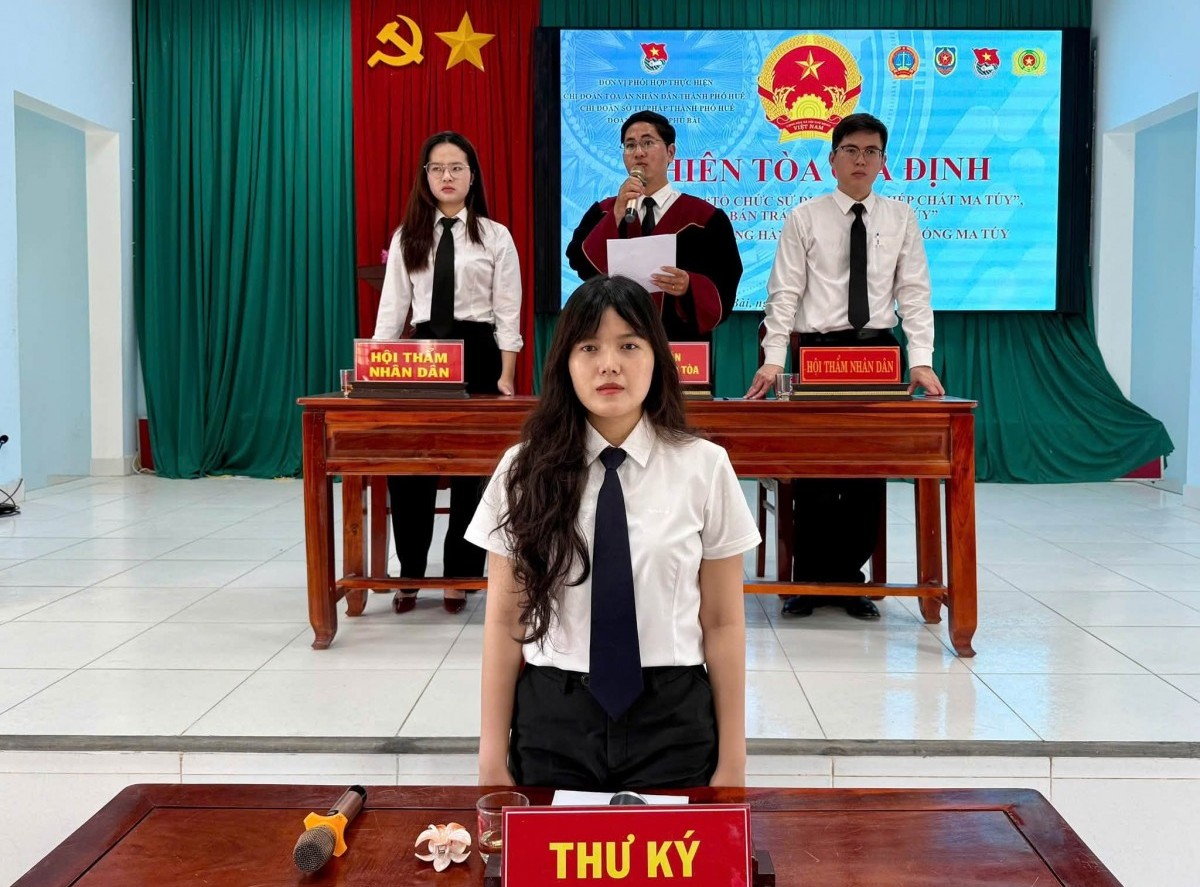 Huế: Phiên tòa giả định lan tỏa thông điệp “nói không với ma túy”