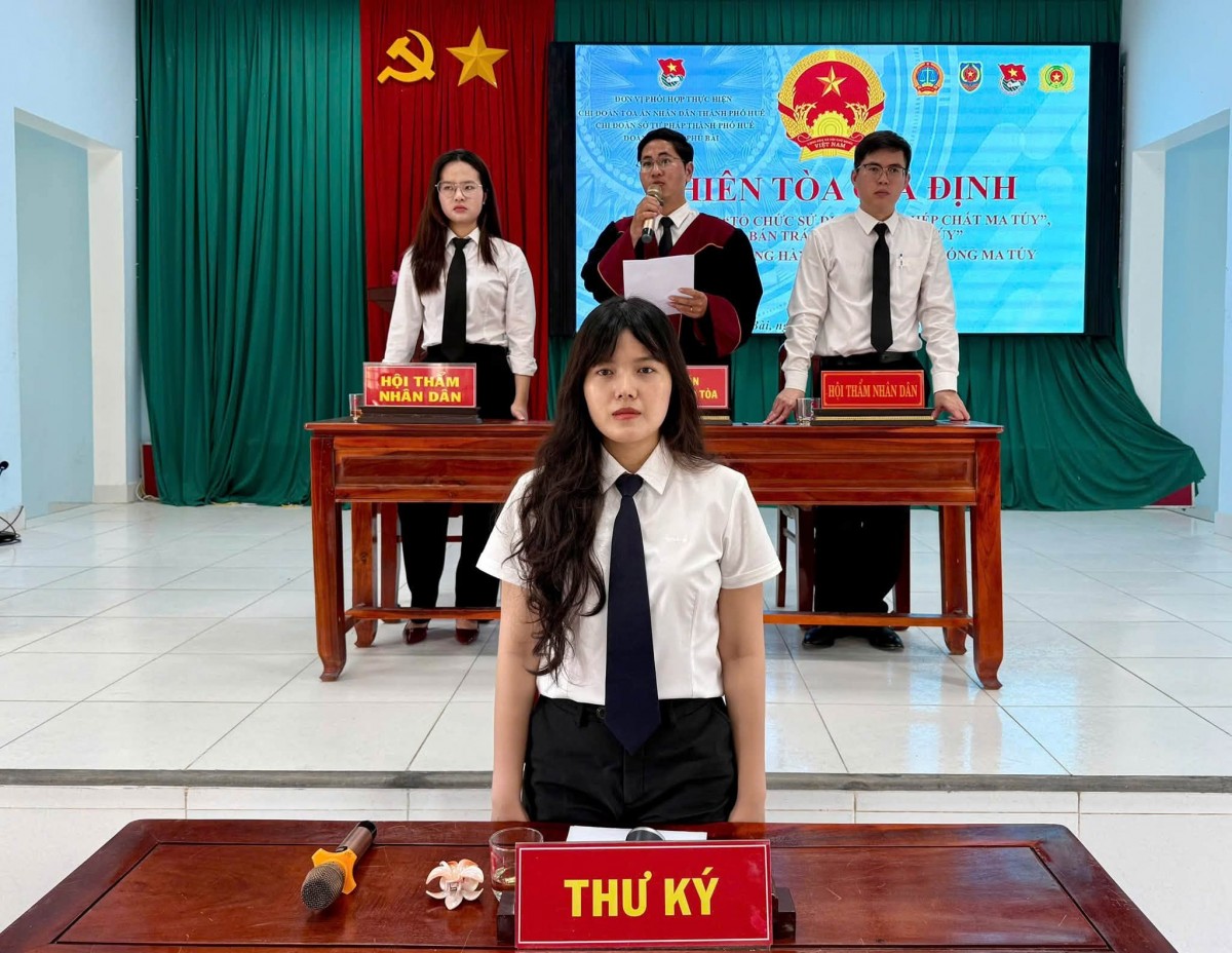 Huế: Phiên tòa giả định lan tỏa thông điệp “nói không với ma túy”