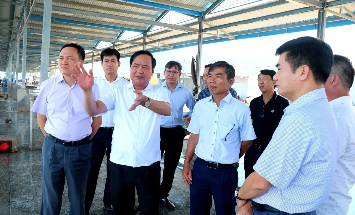 Thứ trưởng Võ Văn Hưng khảo sát hạ tầng thủy sản tại vịnh Cam Ranh