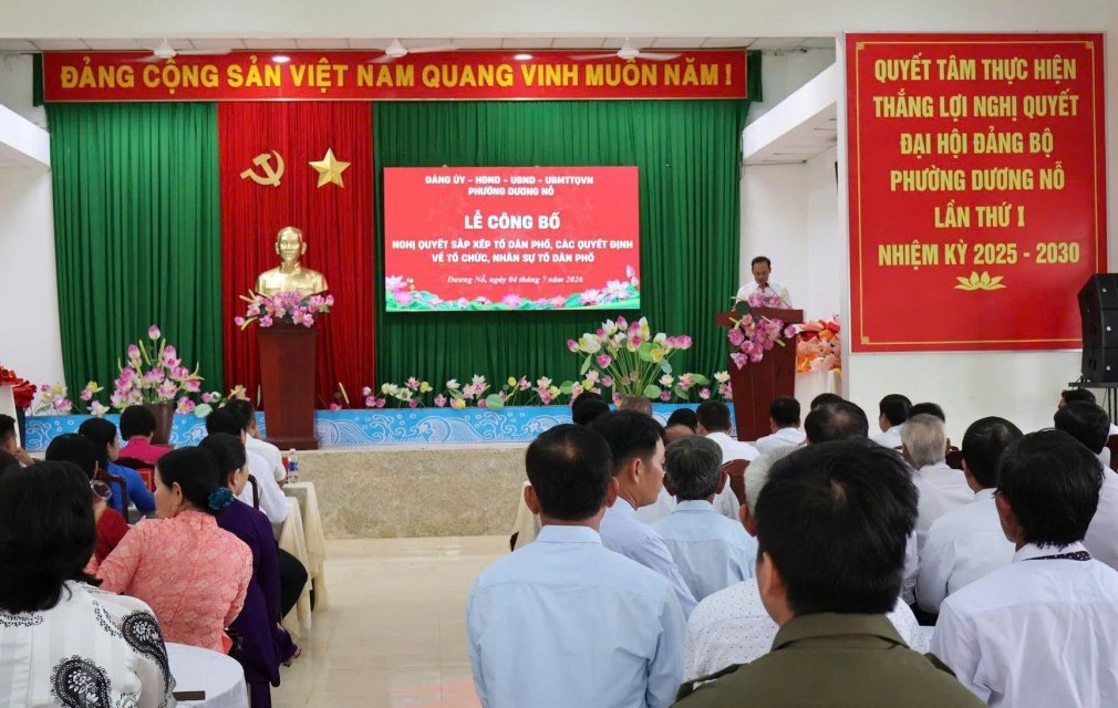 Tp. Huế: Phường Dương Nỗ sắp xếp tổ dân phố, kiện toàn hệ thống chính trị cơ sở