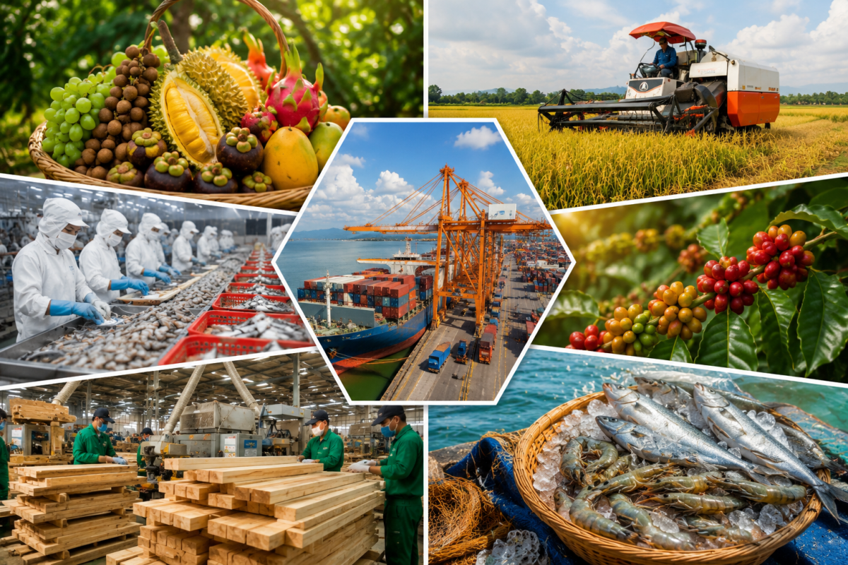Xuất khẩu nông, lâm, thủy sản đạt 35,88 tỷ USD sau 6 tháng đầu năm 2026