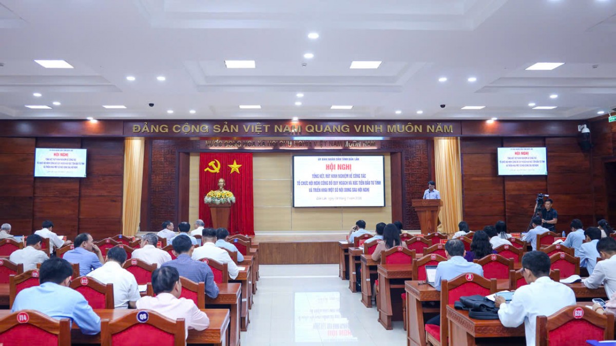 Tổng kết rút kinh nghiệm công tác tổ chức Hội nghị Công bố Quy hoạch và Xúc tiến đầu tư