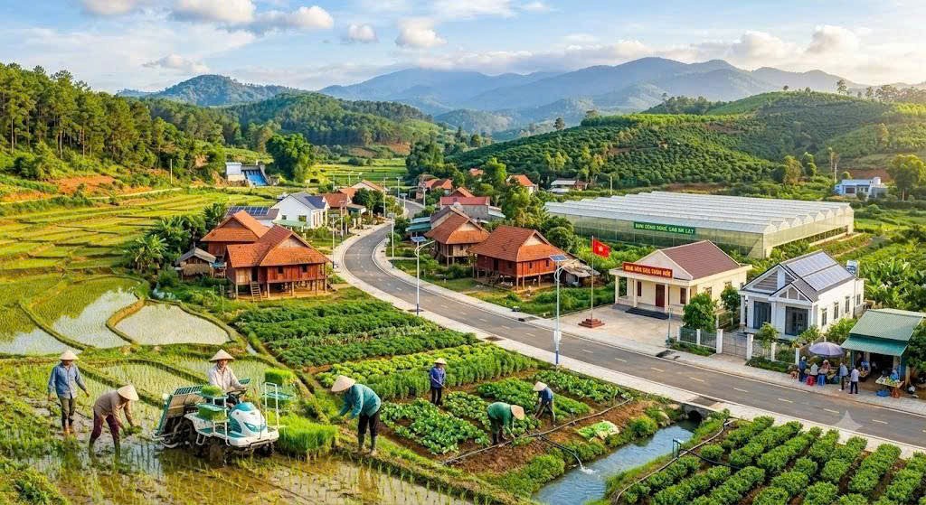 Lâm Đồng: Ban hành quy định Bộ tiêu chí về nông thôn mới giai đoạn 2026-2030