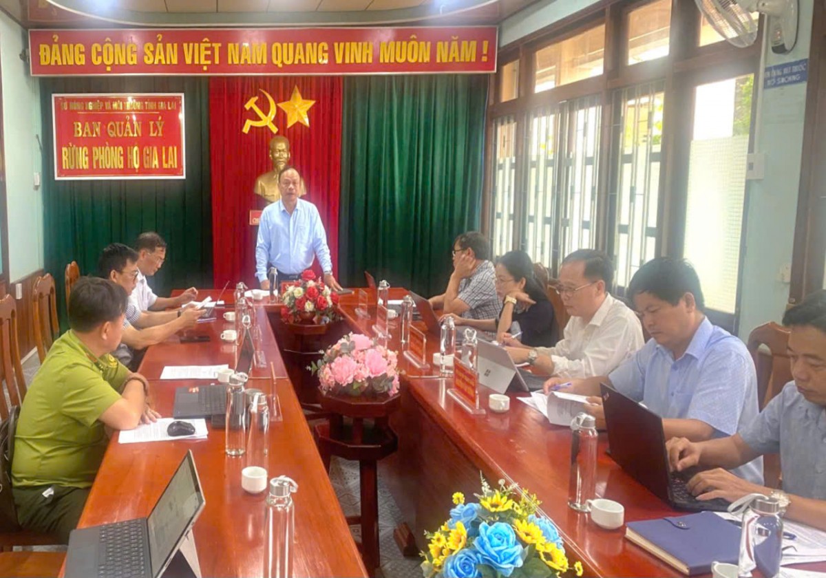 Phó Chủ tịch UBND tỉnh Dương Mah Tiệp làm việc với Ban Quản lý rừng phòng hộ Gia Lai