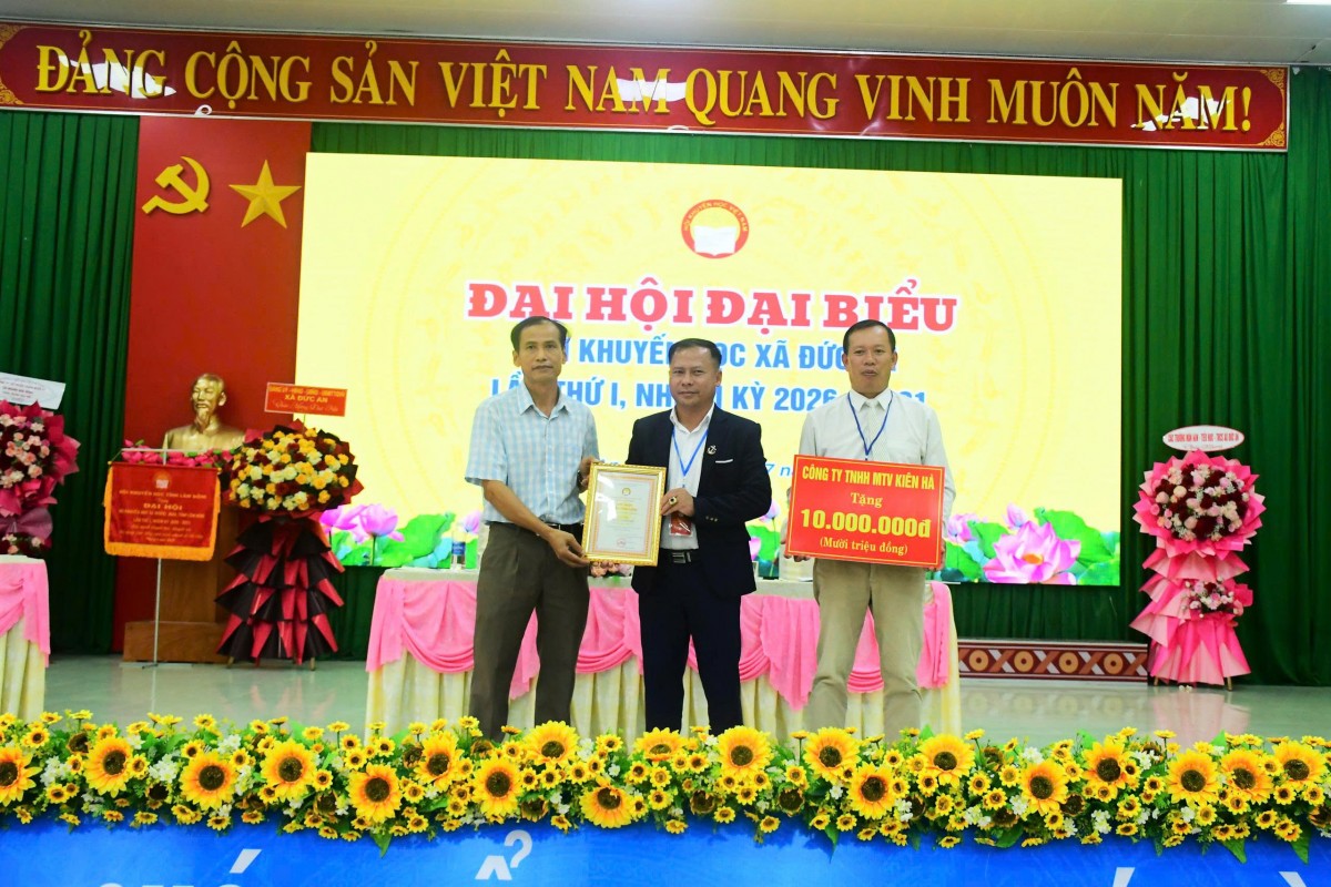 Lâm Đồng: Đại hội đại biểu Hội Khuyến học xã Đức An lần thứ I, nhiệm kỳ 2026 – 2031