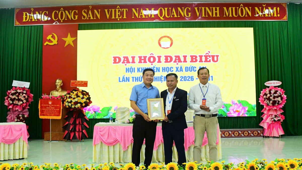 Lâm Đồng: Đại hội đại biểu Hội Khuyến học xã Đức An lần thứ I, nhiệm kỳ 2026 – 2031 Lâm Đồng: Đại hội đại biểu Hội Khuyến học xã Đức An lần thứ I, nhiệm kỳ 2026 – 2031