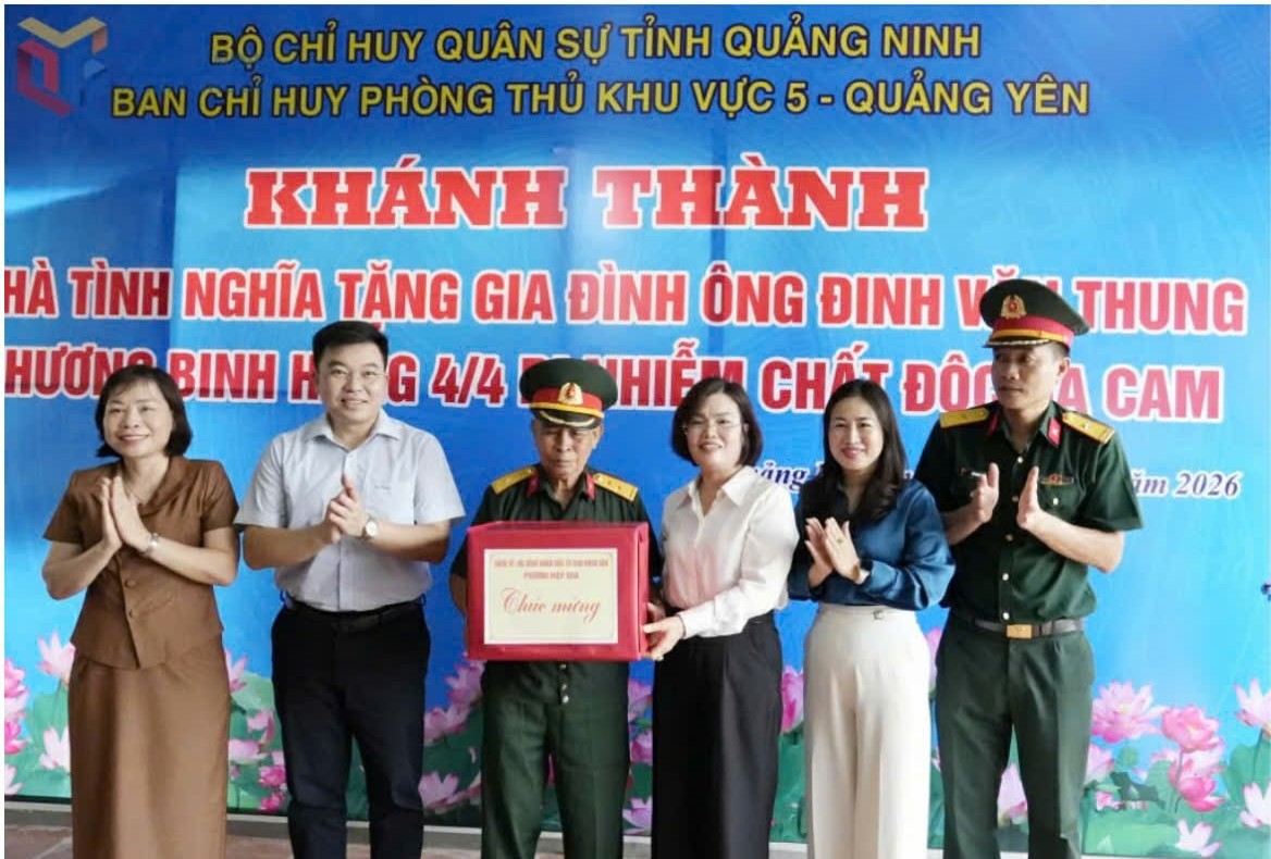 Quảng Ninh: Bàn giao nhà tình nghĩa cho thương binh ở Phường Hiệp Hòa