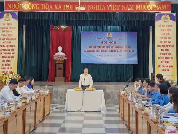Đà Nẵng: Công đoàn cần đóng góp trực tiếp vào mục tiêu tăng trưởng kinh tế hai con số
