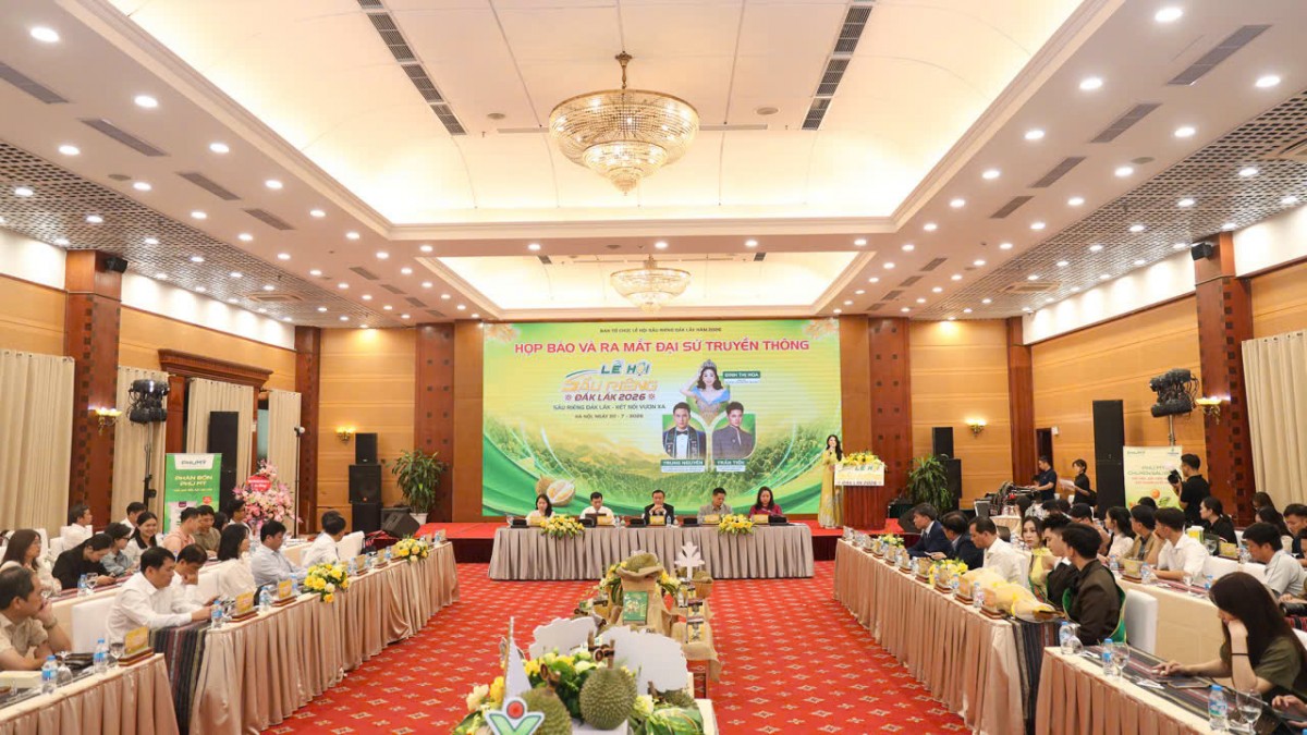 Đắk Lắk giới thiệu Đại sứ truyền thông, lan tỏa thương hiệu Lễ hội Sầu riêng năm 2026