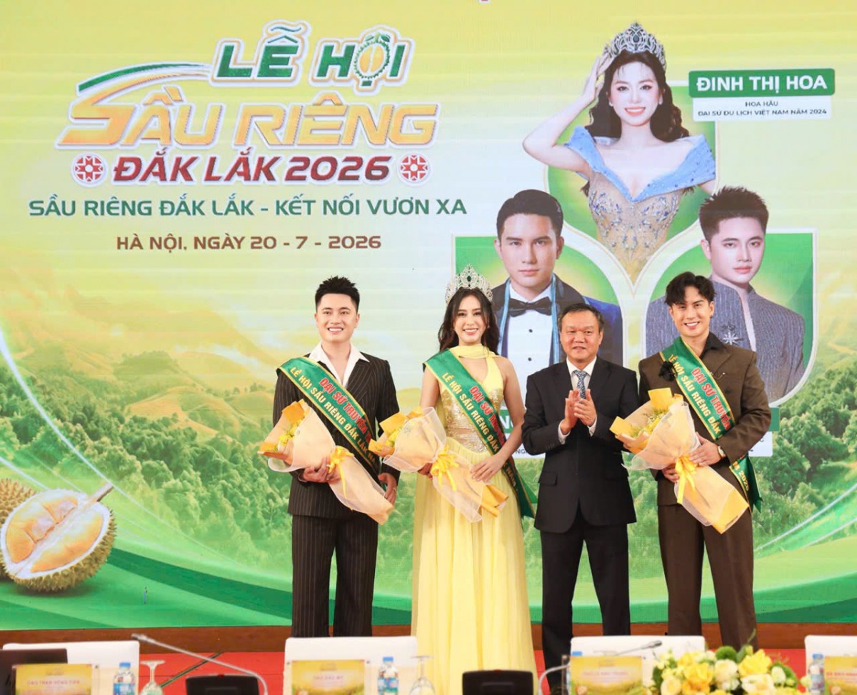 Đắk Lắk giới thiệu Đại sứ truyền thông, lan tỏa thương hiệu Lễ hội Sầu riêng năm 2026