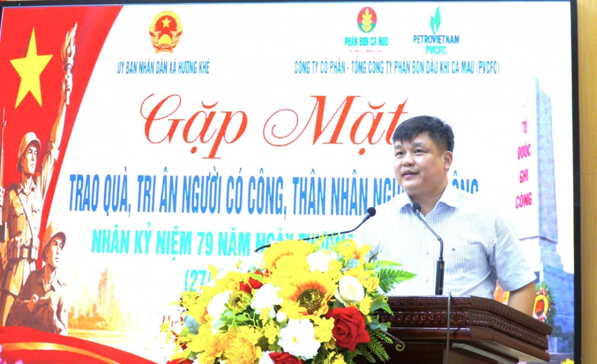 Phân bón Cà Mau trao tặng 600 triệu đồng tri ân gia đình chính sách nhân kỷ niệm 79 năm Ngày Thương binh - Liệt sĩ