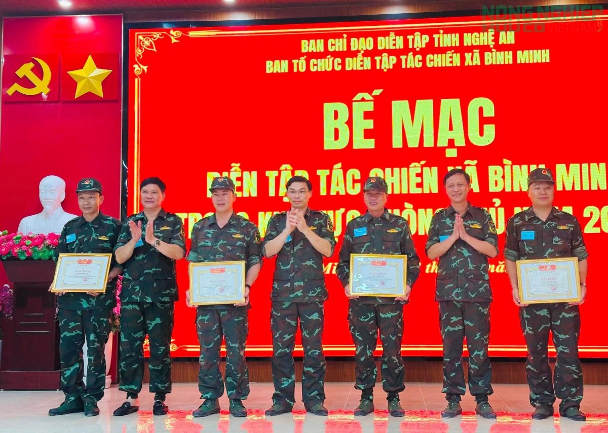 Xã Bình Minh hoàn thành xuất sắc diễn tập tác chiến khu vực phòng thủ năm 2026