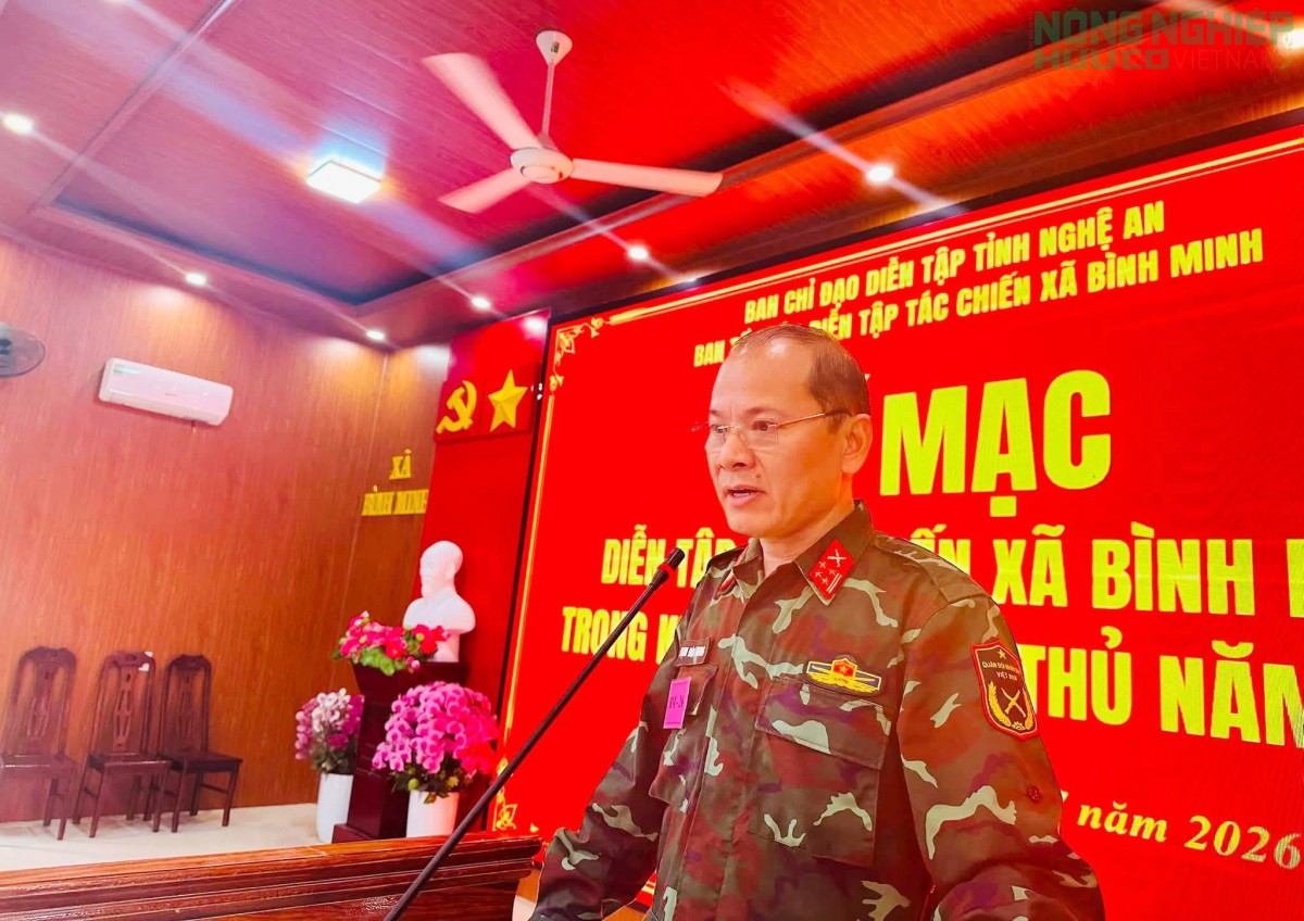 Xã Bình Minh hoàn thành xuất sắc diễn tập tác chiến khu vực phòng thủ năm 2026