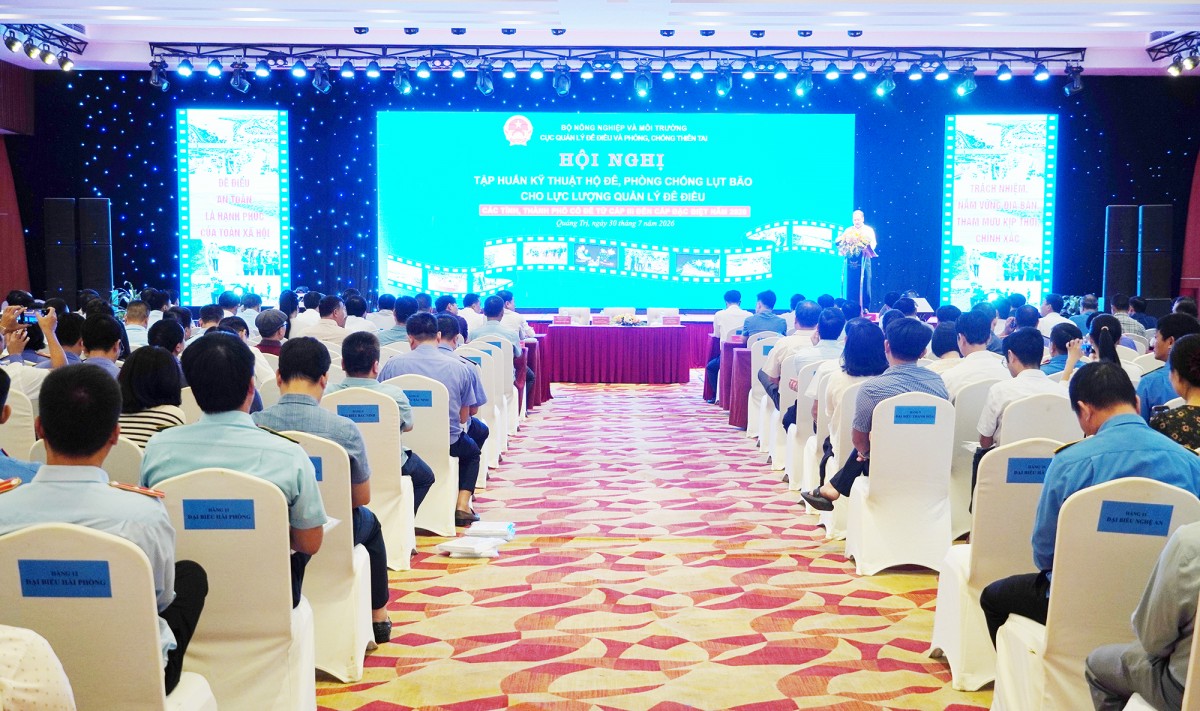 Quảng Trị: Tập huấn kỹ thuật hộ đê, phòng, chống lụt bão cho lực lượng chuyên trách
