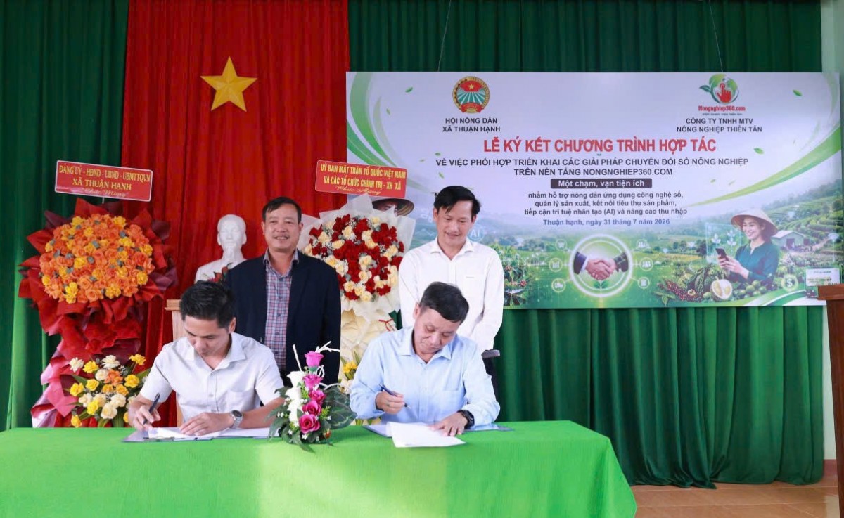 Hợp tác đưa AI và sàn thương mại điện tử đến với nông dân