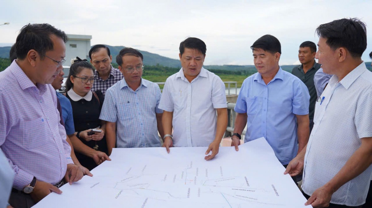 Bí thư Tỉnh ủy Đắk Lắk kiểm tra tế tiến độ các dự án thủy lợi, nông nghiệp trọng điểm