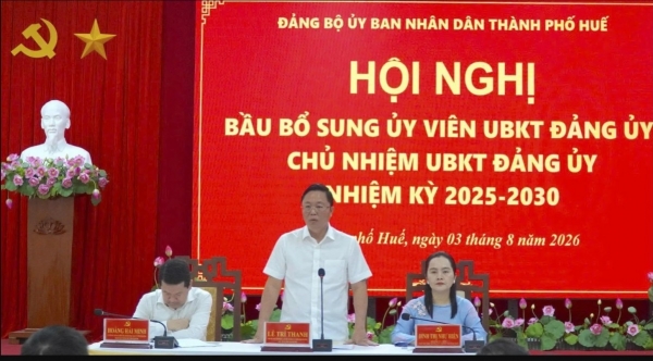 Đảng ủy UBND Tp. Huế kiện toàn bộ máy lãnh đạo nhiệm kỳ 2025 - 2030
