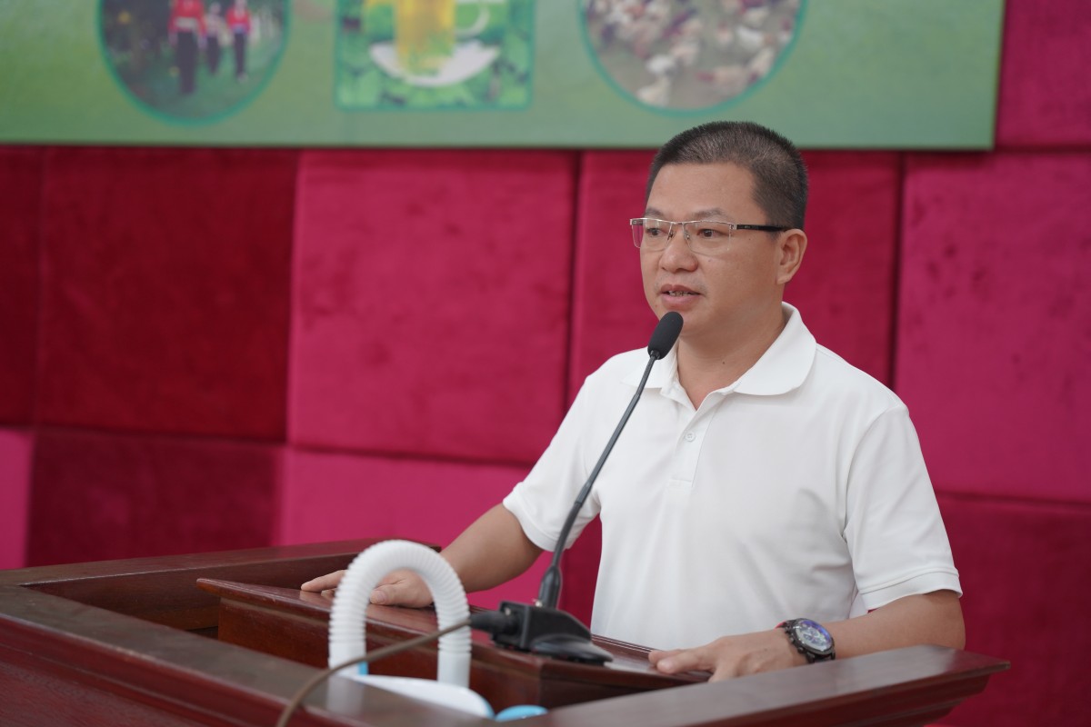 Ông Nguyễn Văn Lưu, Chủ tịch kiêm Tổng Giám đốc Công ty Nông nghiệp Công nghệ cao Đồng Tâm, chia sẻ doanh nghiệp sẵn sàng hỗ trợ kỹ thuật và kết nối tiêu thụ khi hợp tác xã tổ chức được vùng nguyên liệu đáp ứng yêu cầu.