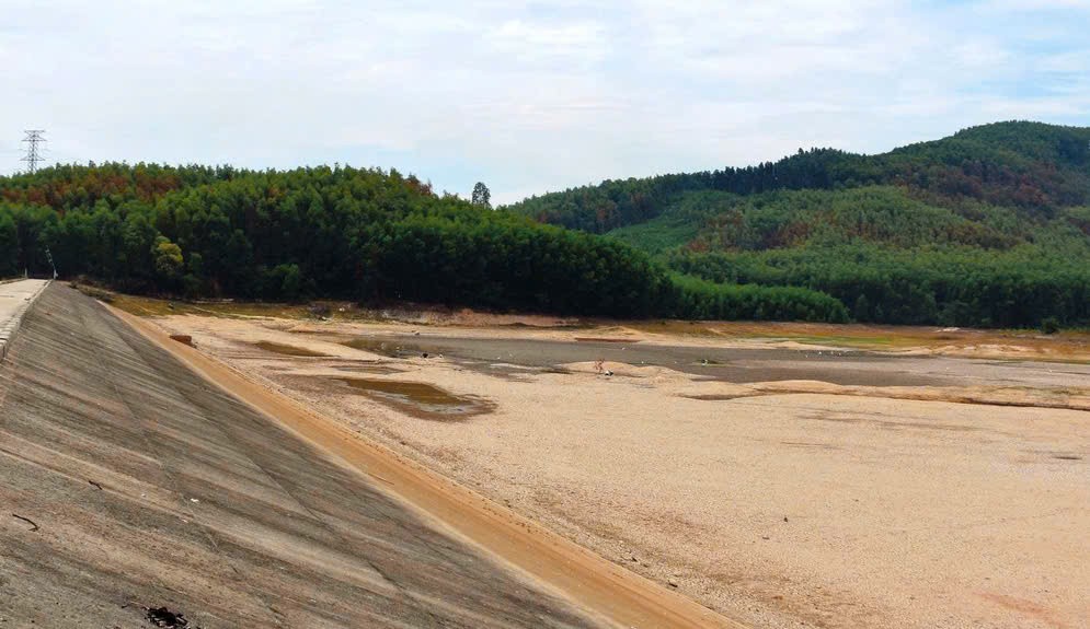 Hồ chứa cạn trơ đáy, nông dân Quảng Ngãi “chạy đua” cứu lúa Hè Thu