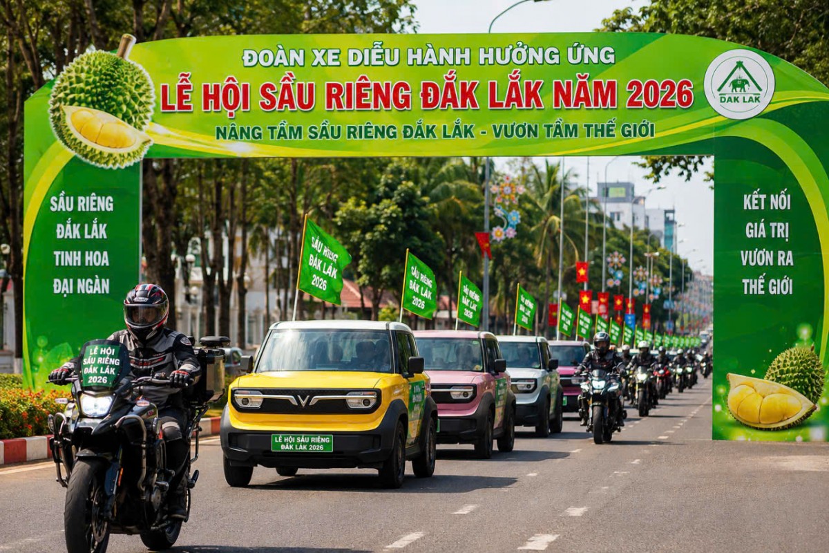 Đắk Lắk tổ chức diễu hành xe hưởng ứng Lễ hội Sầu riêng năm 2026 quy mô lớn và tiềm năng