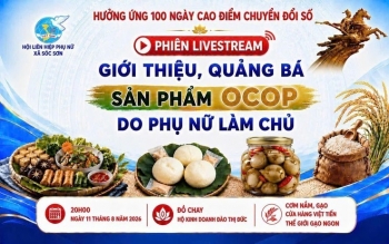 Phụ nữ Sóc Sơn đưa sản phẩm OCOP lên nền tảng số