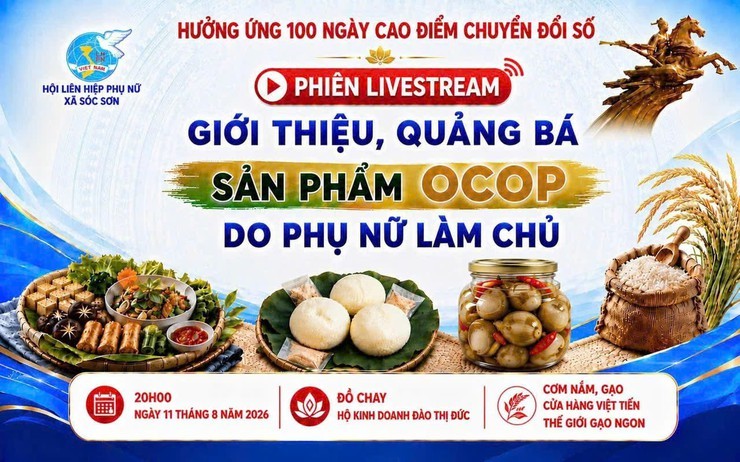 Phụ nữ Sóc Sơn đưa sản phẩm OCOP lên nền tảng số