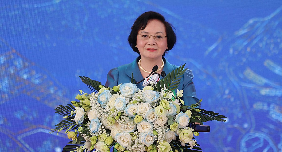 Phó Thủ tướng Chính phủ Phạm Thị Thanh Trà dự Lễ khởi công 5 dự án trọng điểm tại xã Thịnh Minh, tỉnh Phú Thọ