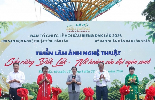 Khai mạc triển lãm ảnh nghệ thuật về sầu riêng Đắk Lắk qua 120 tác phẩm tại xã Krông Pắc