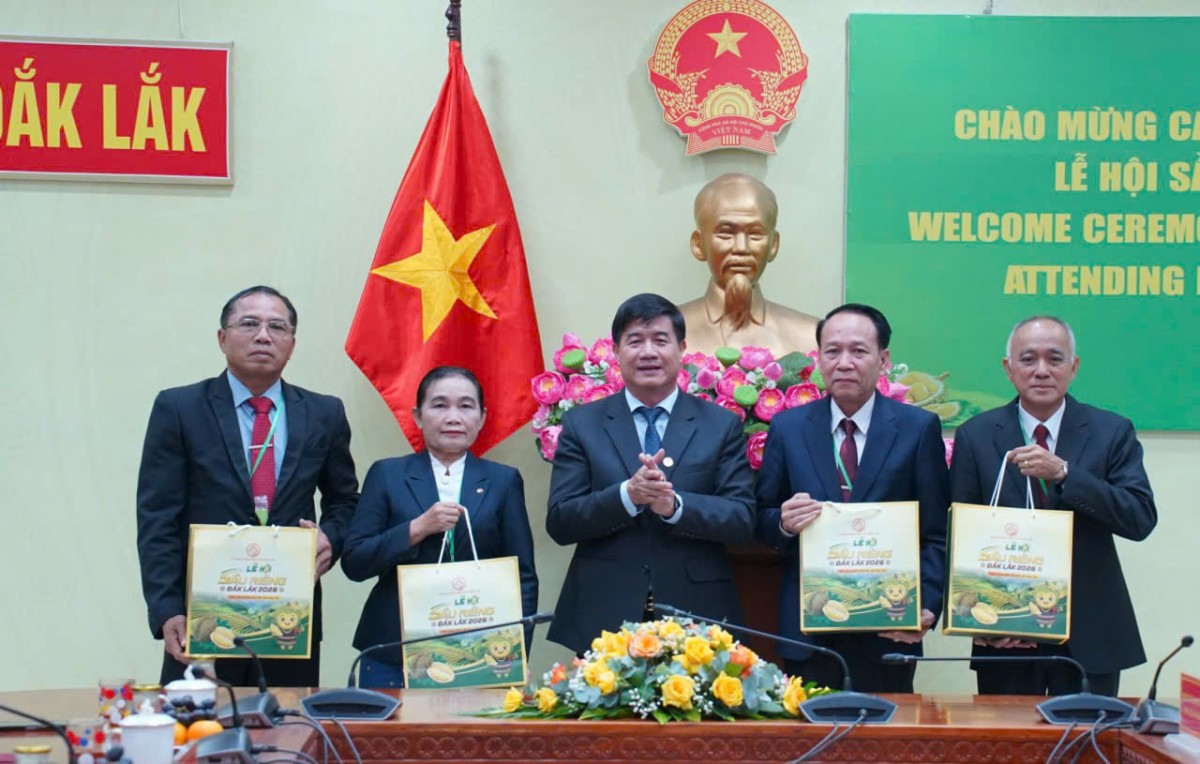 Đắk Lắk tăng cường hợp tác với 4 tỉnh Nam Lào đến tham dự Lễ hội Sầu riêng năm 2026