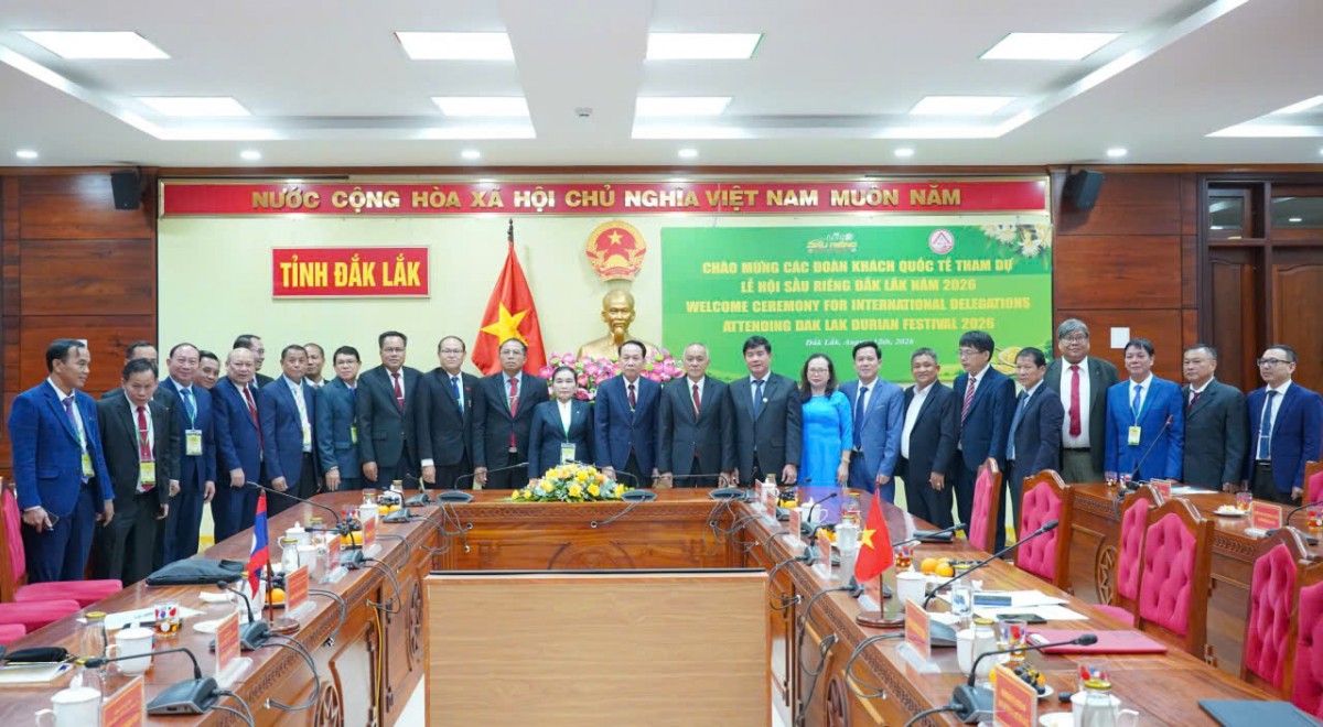 Đắk Lắk tăng cường hợp tác với 4 tỉnh Nam Lào đến tham dự Lễ hội Sầu riêng năm 2026