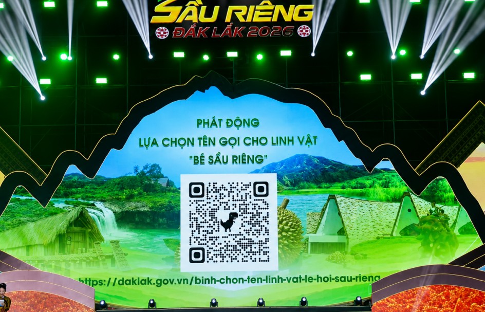 Đắk Lắk phát động bình chọn tên linh vật “Bé Sầu riêng” trong Lễ hội Sầu riêng năm 2026
