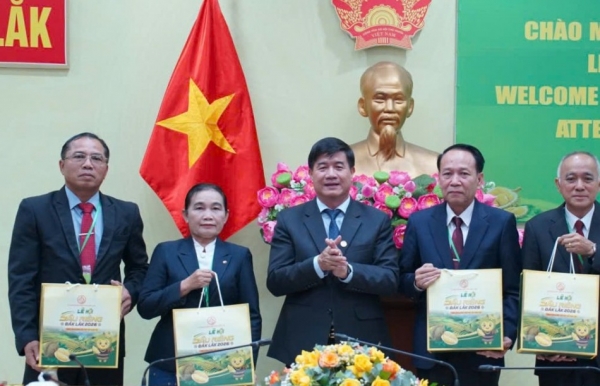 Đắk Lắk tăng cường hợp tác với 4 tỉnh Nam Lào đến tham dự Lễ hội Sầu riêng năm 2026