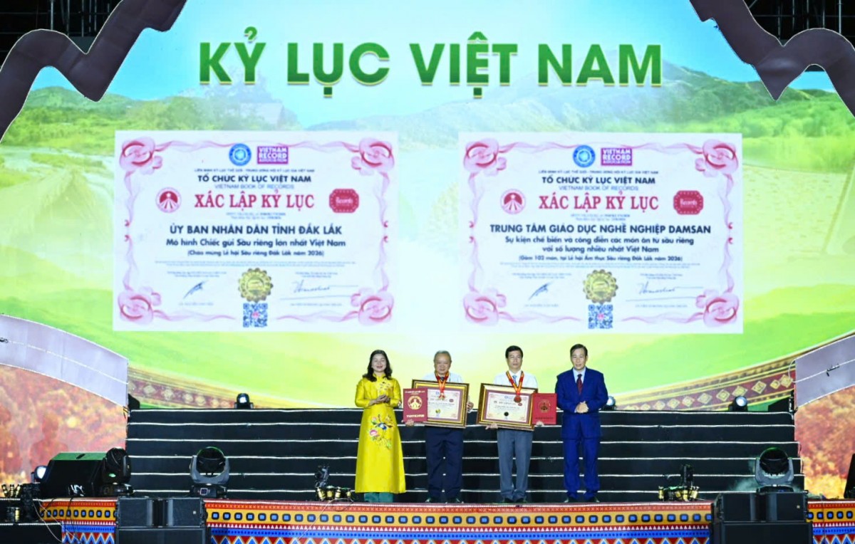 Lễ hội Sầu riêng Đắk Lắk 2026 và chuỗi kỷ lục ấn tượng được xác lập