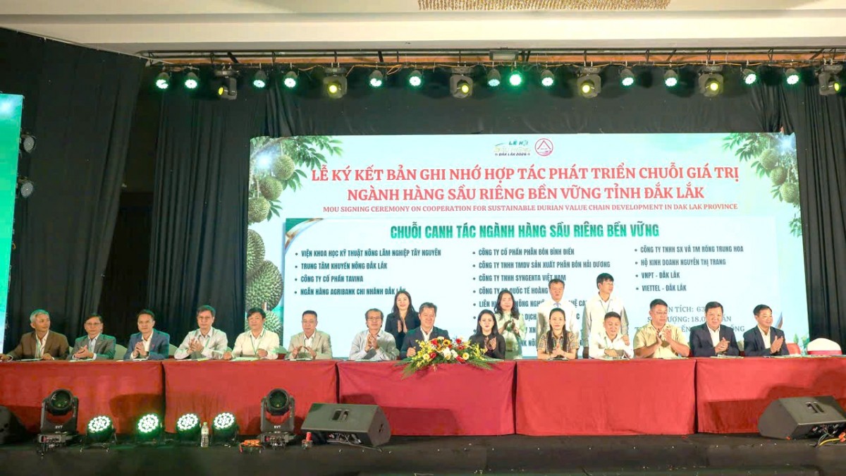 Thúc đẩy hệ sinh thái sầu riêng bền vững, minh bạch, đáp ứng yêu cầu thị trường