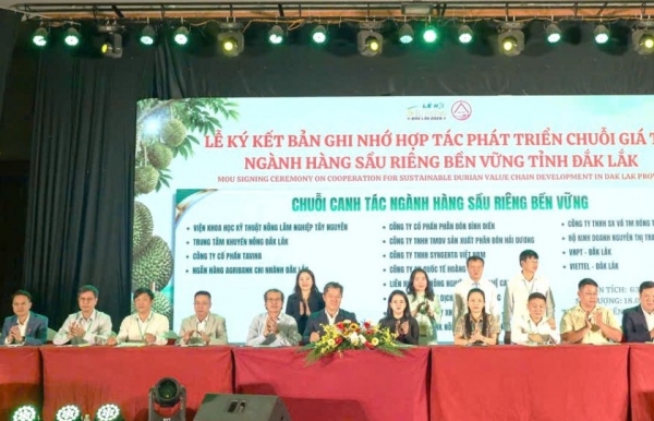 Thúc đẩy hệ sinh thái sầu riêng bền vững, minh bạch, đáp ứng yêu cầu thị trường