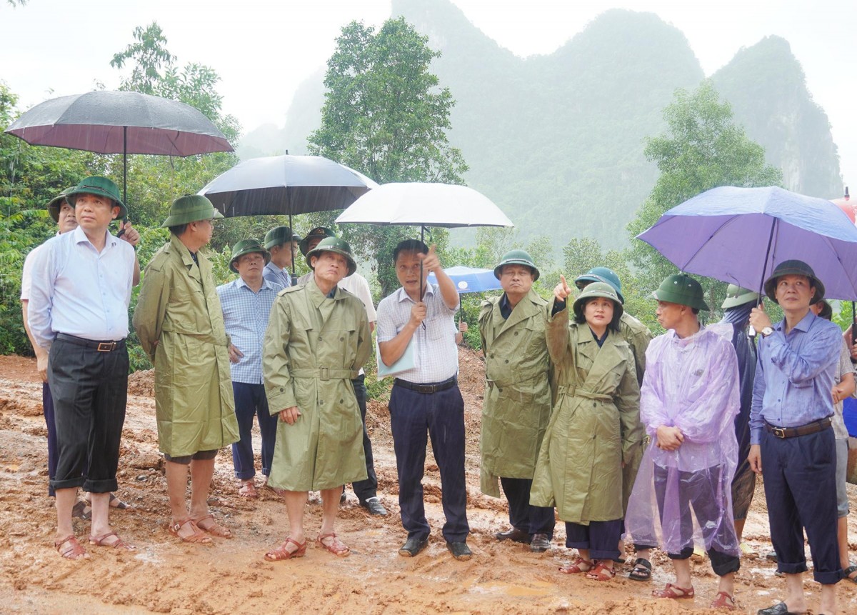 Quảng Trị: Kiểm tra Dự án xử lý khẩn cấp khu vực nguy cơ cao sạt lở tại đồi Phòng Không