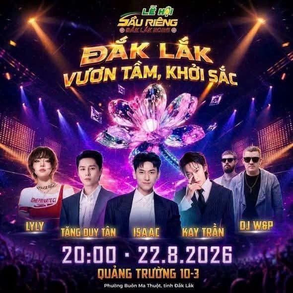 Đêm Đại nhạc hội “Đắk Lắk - Vươn tầm, khởi sắc” diễn ra tối 22/8, tại Quảng trường 10/3