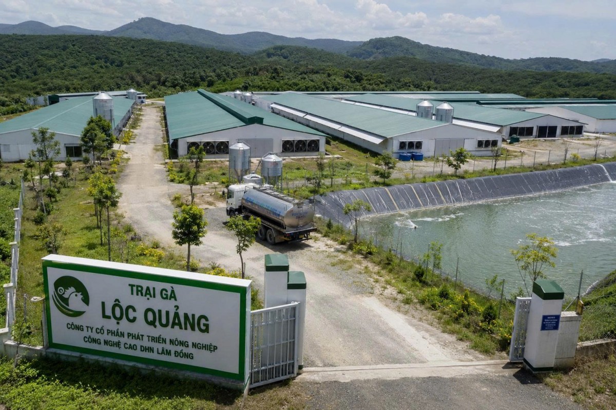 Kiểm tra việc chấp hành pháp luật về môi trường tại Trại gà Lộc Quảng
