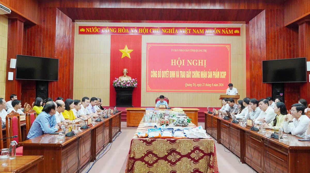 Tỉnh Quảng Trị công nhận 31 sản phẩm đạt OCOP