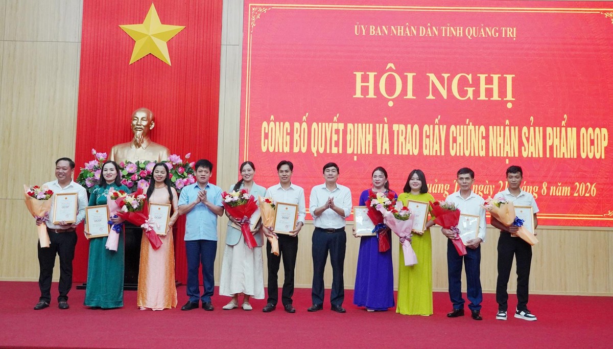 Tỉnh Quảng Trị công nhận 31 sản phẩm đạt OCOP