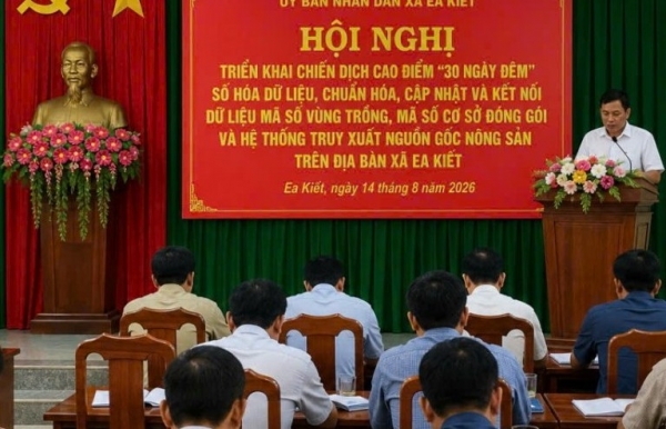 Ea Kiết thành lập Ban Chỉ đạo triển khai Chiến dịch “30 ngày đêm” số hóa dữ liệu sầu riêng
